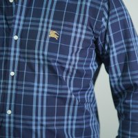 Burberry Royal Blue Check Shirt