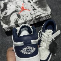JORDAN 1 LOW BLACK GAME ROYAL MELATIC PLATINUM (1:1 GRADE)