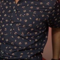 Navy Floral Print