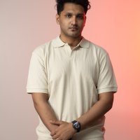 Off White Ribbed Knit Polo