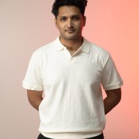 White Ribbed Knit Polo